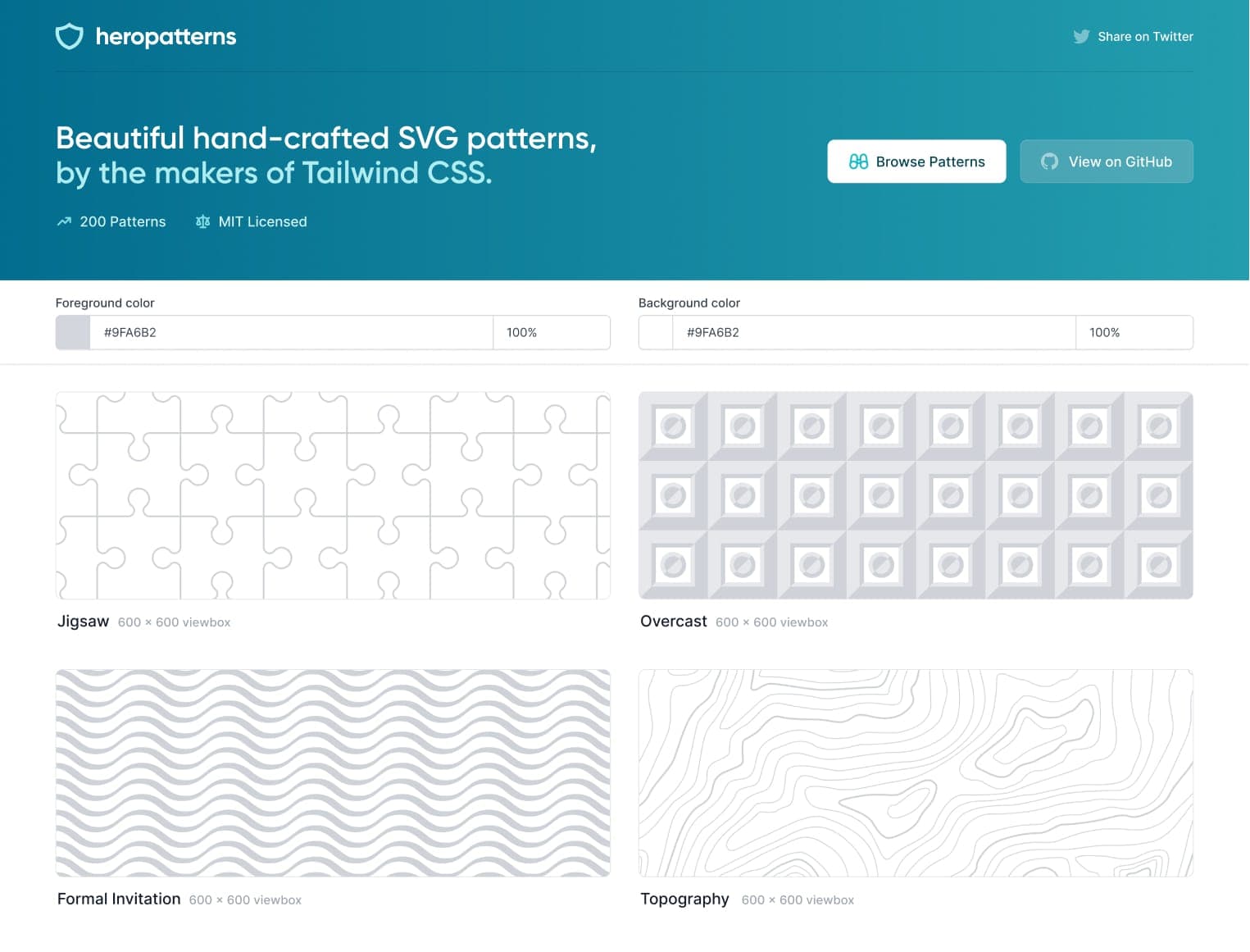 Hero Patterns 预览